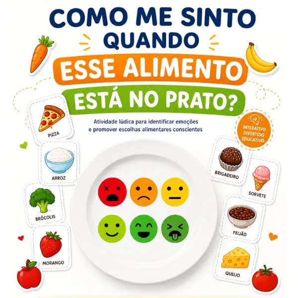 Capa da atividade Como me sinto quando esse alimento está no prato — campanha de Setembro Amarelo
